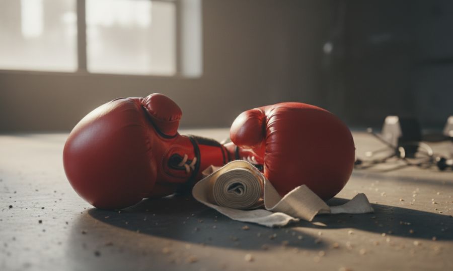 Guantes y vendas de boxeo para principiantes